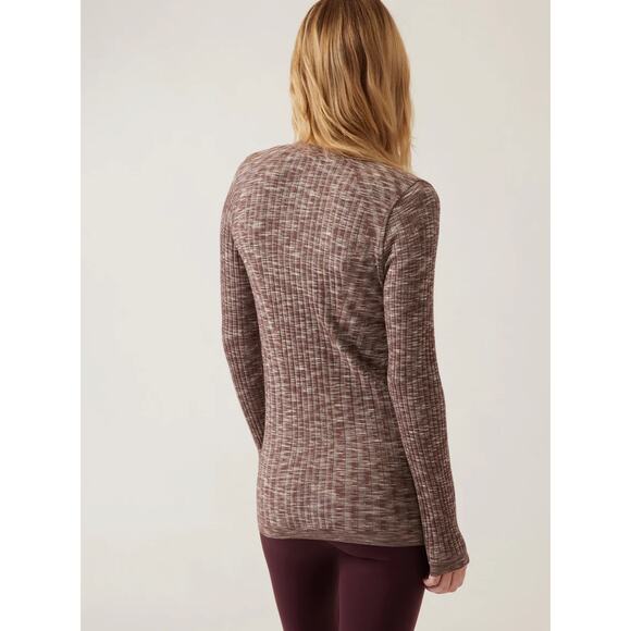 Athleta Revolve Cardigan Sweater Stretch Ribbed Button Down V-Neck Small EUC - Picture 4 of 13